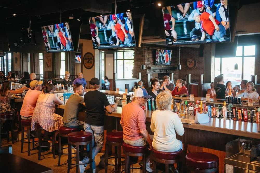 a lively bar